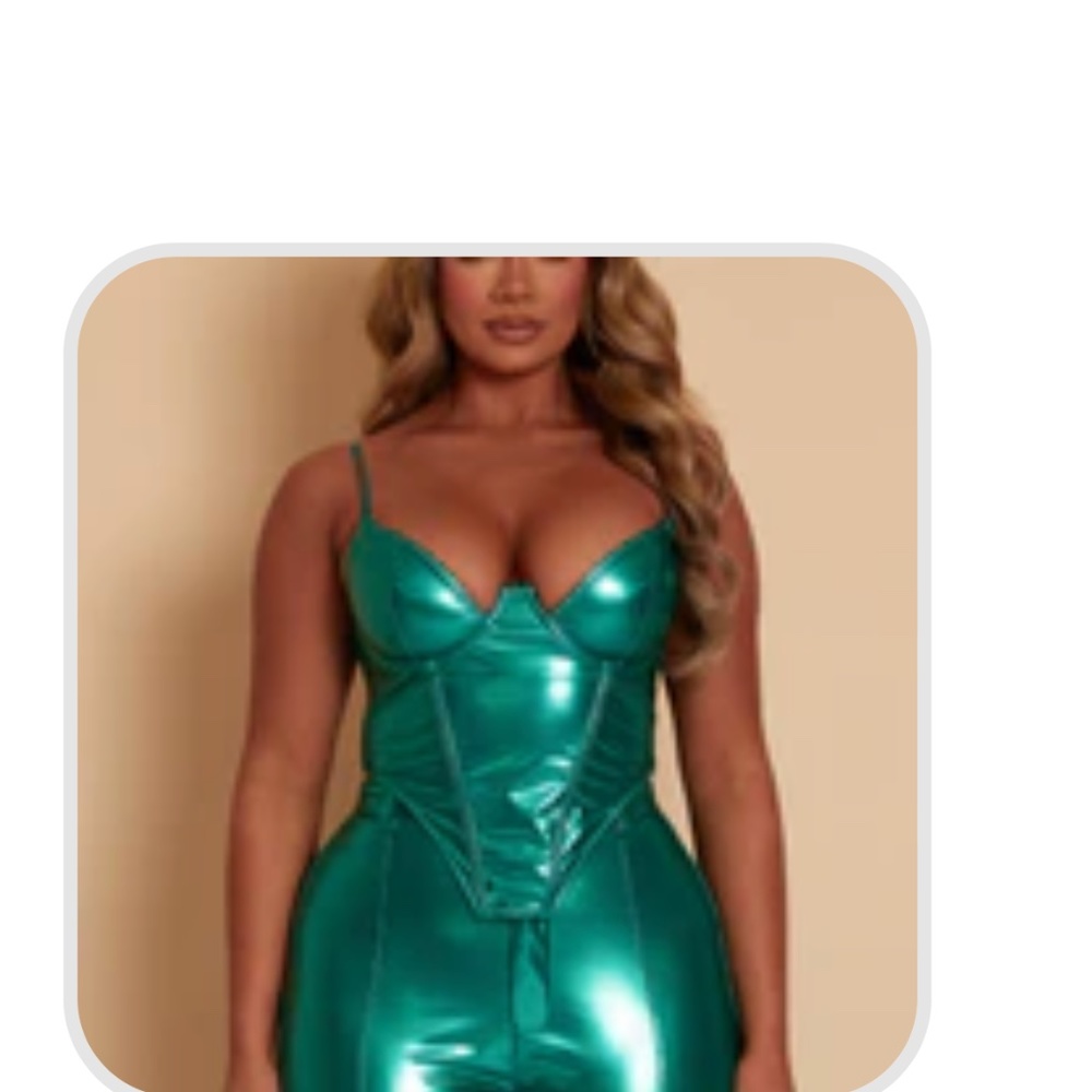 Mars the Label- All eyes on you corset top- the green one
